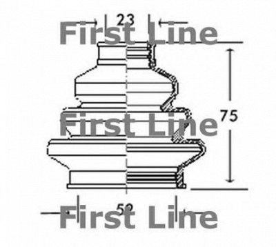 FIRST LINE fcb2002 -  Пыльник, приводной вал
